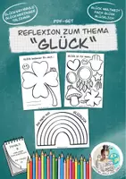 Vorschau - Arbeitsblätter - Gestaltbare Vorlagen "Glück-Reflexion" / Fach Glück - Deckblatt