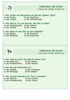 Vorschau - Aufgabenkarten - Das kleine Lesequiz zum Fußball #WM 2026 - Deckblatt