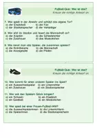 Vorschau - Aufgabenkarten - Das kleine Lesequiz zum Fußball #WM 2026 - Seite 1