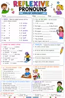 Vorschau - Arbeitsblätter - Reflexive Pronouns Merkblatt und Übungsblatt - Seite 2