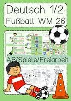 Vorschau - Arbeitsblätter - Fußball WM 2026 Kunst & Deutsch Materialpaket - Seite 1