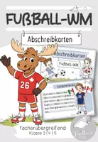 Vorschau - Aufgabenkarten - Fußball-WM 2026 Abschreibkarten - Deckblatt