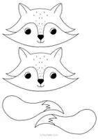 Vorschau - Mal- und Bastelvorlagen - Fuchs Bastelvorlage - Fensterbild mit Kaffeefiltern - Seite 2
