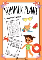 Προεπισκόπηση - Φύλλα εργασίας - Summer plans- Φύλλα εργασίας στα αγγλικά για τα καλοκαιρινά πλάνα- Ζωγραφική - Εξώφυλλο