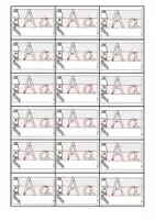 Vorschau - Unterrichtsreihen - Buchstabenweg GRUNDSCHRIFT – Buchstaben A–Z Schreibrichtung lernen - Seite 1