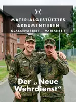 Vorschau - Klassenarbeiten - Materialgestütztes Argumentieren (Klassenarbeit „Neuer Wehrdienst“ mit Lösung) - neue RSAP BW 2027 - Deckblatt