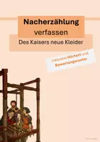 Vorschau - Test - Nacherzählung von Märchen - Des Kaisers neue Kleider (inkl. Hörtext) - Deckblatt