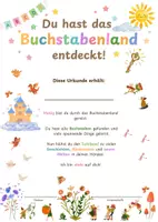 Vorschau - Arbeitsblätter - Urkunde_Buchstabenfest - Seite 1