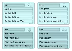 Vorschau - Fördermaterial/Inklusion - Lesetreppen: 4- und 5-Wortsätze (Leseflüssigkeit) - Seite 3