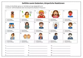 Vorschau - Arbeitsblätter - Erlebniserzählung - Aufbau, Gefühle, körperliche Reaktionen - Seite 3