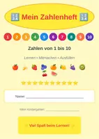 Vorschau - Arbeitsblätter - Mein Zahlenheft 1 - 10 Zahlen schreiben nachspuren - Deckblatt