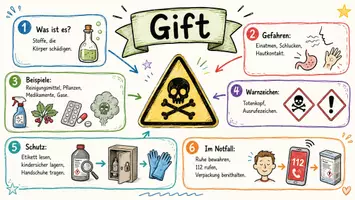 Vorschau - Arbeitsblätter - Arbeitsblätter zum Thema "Gift" + Lösung & MP3 + Mindmap + Infografik - Seite 1