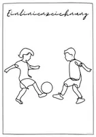 Vorschau - Arbeitsblätter - Kunstunterricht: Einlinienzeichnung Fußball 19 Vorlagen #weltmeisterlichematerialien2026 - Seite 3