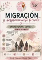 Vista previa - Unidades / Secuencias / Situaciones de Aprendizaje - Inglés Material didáctico sobre migración y desplazamiento forzado (1.º–4.º ESO) – Hojas de trabajo, textos, actividades y solucionario - Portada