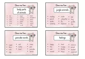 Vorschau - Spiele - Englisch-Warm-up I Give me five! I Wortschatz wiederholen & aktivieren - Seite 2