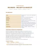 Vorschau - Stundenentwürfe - Die Kirche & der Kirchenraum⏐ Unterrichtsentwurf ⏐ 3-fach differenziert ⏐ Förderschule, Grundschule & Sekundarstufe I ⏐ Klasse 1-5 - Seite 1