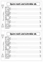Vorschau - Arbeitsblätter - Druckschrift & Grundschrift üben im Herbst: Miniheft / Abschreibheft (auch für verbundene Grundschrift) - Seite 2
