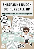 Vorschau - Arbeitsblätter - Entspannt durch die Fußball-WM – 23 Regulationskarten & Arbeitsblatt zur emotionalen Selbstregulation - Deckblatt