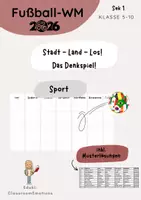 Vorschau - Spiele - Spiel: Stadt Land Fußball-Weltmeisterschaft - Deckblatt