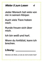 Vorschau - Aufgabenkarten - Rätsel zum Lesen (einfache Version) - Seite 3
