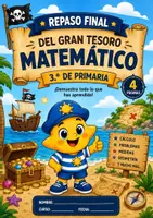 Vista previa - Hojas de trabajo - “Repaso Final Pirata de Matemáticas | 3.º de Primaria” - Portada