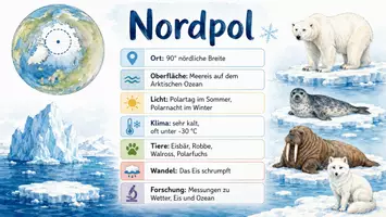 Vorschau - Arbeitsblätter - Arbeitsblatt "Nordpol" + Onlineübung & MP3 + Infografik - Seite 2