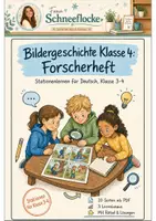 Vorschau - Arbeitsblätter - Bildergeschichten Klasse 4 Forscherheft - Deckblatt