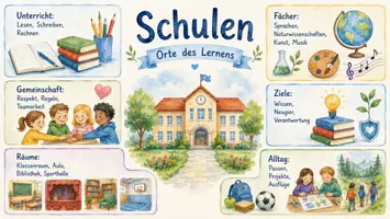 Vorschau - Arbeitsblätter - Arbeitsblatt "Schule" + Onlineübung & MP3 + Infografik - Seite 2