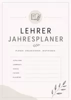 Vorschau - Anderer Materialtyp - Lehrer Jahresplaner Übersicht - Deckblatt