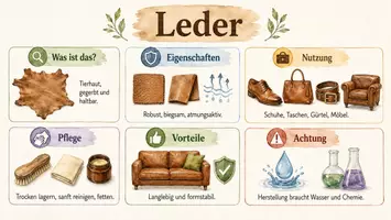 Vorschau - Arbeitsblätter - Arbeitsblatt "Leder" + Onlineübung & MP3 + Infografik - Seite 2