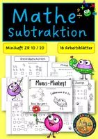 Vorschau - Arbeitsblätter - Subtraktion ZR 20 - Deckblatt