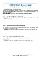 Vorschau - Merkblätter - 10 fiese Mathe-Fallen (J1 BW) – Der Oberstufen-Check - Deckblatt