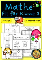 Vorschau - Arbeitsblätter - Fit für Klasse 3 Mathe - Deckblatt
