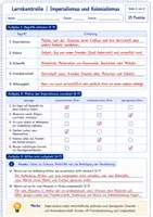 Vorschau - Unterrichtsreihen - Lernkontrolle Imperialismus und Kolonialismus Doppelseitige Lernkontrolle mit Lösungen und Schwarz-Weiß-Version zu Motiven, Kolonialherrschaft und Folgen bis heute - Seite 3