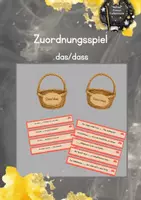 Vorschau - Bildkarten - Zuordnungsspiel: das/dass - Deckblatt