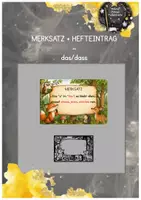 Vorschau - Arbeitsblätter - Merksatz: das/dass - Deckblatt