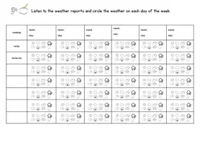 Vorschau - Arbeitsblätter - Weather forecast/report - Unterrichtsstunde Englisch - Seite 3