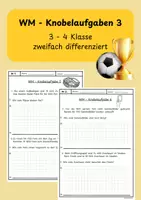 Vorschau - Arbeitsblätter - WM - Knobelaufgaben Sachaufgaben 3 - Deckblatt