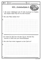 Vorschau - Arbeitsblätter - WM - Knobelaufgaben Sachaufgaben 3 - Seite 2