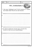 Vorschau - Arbeitsblätter - WM - Knobelaufgaben Sachaufgaben 3 - Seite 3