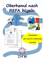 Vorschau - Arbeitsblätter - Oberhemd nach REFA bügeln - Arbeitsblatt mit Erklärvideo - Deckblatt