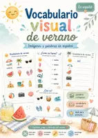 Vorschau - Arbeitsblätter - Spanisch Sommer / Verano – Bilder, Vokabeln & Wortschatztraining für den Spanischunterricht zum Schuljahresende - Deckblatt