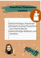 Vorschau - Präsentationen/Tafelbilder - Arbeitsheft - Selbstständig Präsentation erarbeiten - Deckblatt
