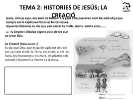 Vista previa - Hojas de trabajo - La Creació del Món – Quadernet de Religió - Portada