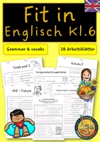 Vorschau - Arbeitsblätter - Fit durch Klasse 6 Englisch - Deckblatt