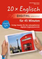 Vorschau - Stundenentwürfe - 20 x Englisch digital unterstützt für 45 Minuten – Klasse 3/4: Fertige Stunden für den unkomplizierten digitalen Englischunterricht - Deckblatt