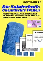 Vorschau - Arbeitsblätter - Salztechnik mit Wasserfarben: Stationenarbeit (Kunst, Klasse 4-6) - Deckblatt