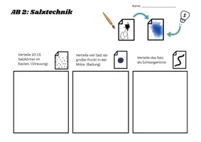 Vorschau - Arbeitsblätter - Salztechnik mit Wasserfarben: Stationenarbeit (Kunst, Klasse 4-6) - Seite 2