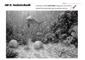 Vorschau - Arbeitsblätter - Salztechnik mit Wasserfarben: Stationenarbeit (Kunst, Klasse 4-6) - Seite 3