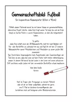 Vorschau - Mal- und Bastelvorlagen - Gemeinschaftsbild: Fußball - Ein kooperatives Klassenposter (60cm x 90xcm) - Seite 1